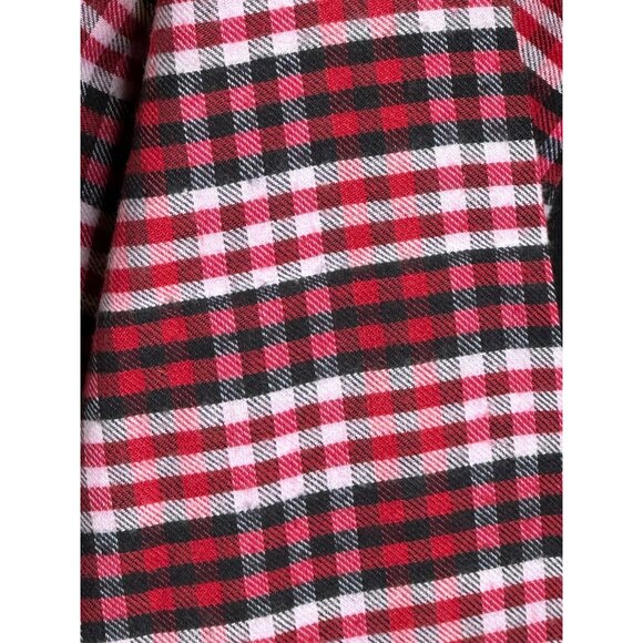 Jolie & Joy Hoodie Shacket Size X-Large Plaid Jacket Light Button Up Layering - Picture 6 of 13